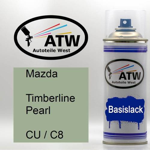Mazda, Timberline Pearl, CU / C8: 400ml Sprühdose, von ATW Autoteile West.